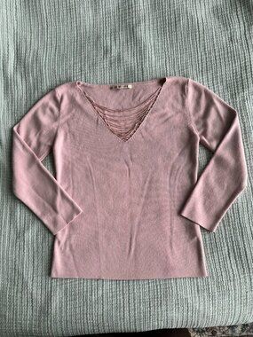 Meritage pink vintage 3/4 sleeve top